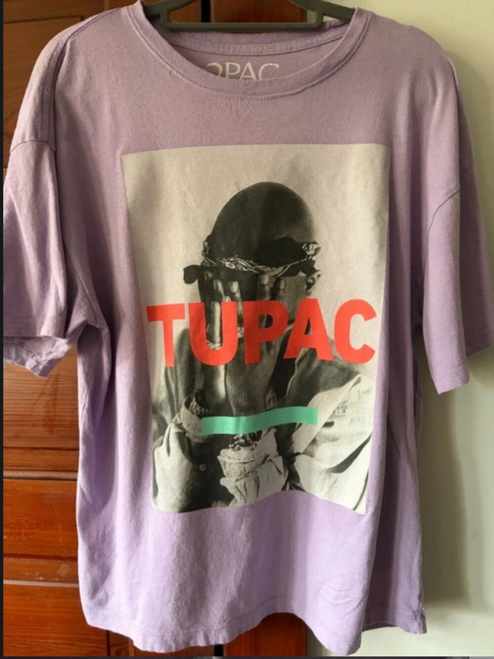 Tupac Shakur Lilac Graphic T-Shirt Men’s Small Hip Hop Tee